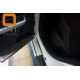 Пороги алюминивые Brilliant Silver Турция для Mazda CX-7 2006-2013