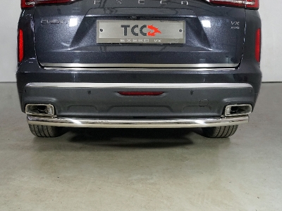 Защита задняя 60,3 мм ТСС для Exeed VX 2.0L 4WD 2021 – н.в.
