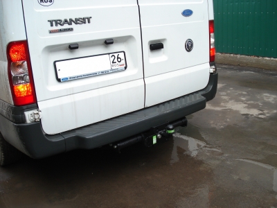 Фаркоп для Ford Transit фургон, с задней подножкой 2000-2014 со сварным фланцевым шаром