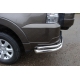 Защита задняя двойные уголки 76-42 мм ТСС для Mitsubishi Pajero 4 2011-2014