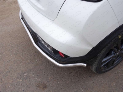 Защита заднего бампера 42 мм ТСС для Nissan Juke 2014-2018