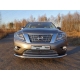 Накладка решётки радиатора нижняя 12 мм ТСС для Nissan Pathfinder 2014-2021
