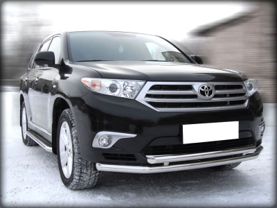 Дуга передняя низкая d-60+53 радиусная двойная для Toyota Highlander 2010-2013