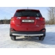 Защита заднего бампера овальная 75х42 мм ТСС для Toyota RAV4 2013-2015