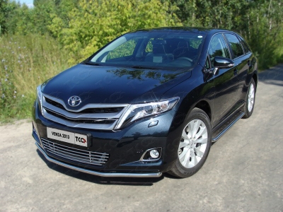 Накладка решётки радиатора 12 мм ТСС для Toyota Venza 2012-2017