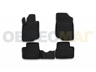 Коврики в салон полиуретан 4 штуки Element для Peugeot 207 2006-2013