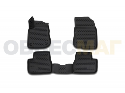 Коврики 3D в салон полиуретан 4 штуки Element для Peugeot 2008 2014-2019 CARPGT10029k