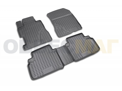 Коврики в салон полиуретан 4 штуки на седан Element для Honda Civic 8 2006-2012