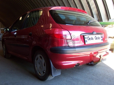 Фаркоп оцинкованный Galia шар A на хетчбек 3 и 5 дверей для Peugeot 206 1998-2003
