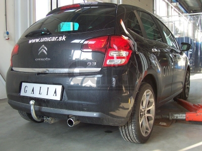 Фаркоп оцинкованный Galia шар A на хетчбек для Citroen C3 2002-2009