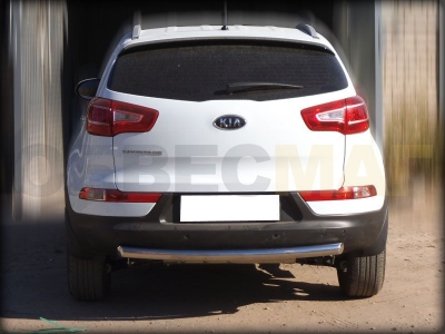 Защита заднего бампера 60 мм для Kia Sportage 2010-2015