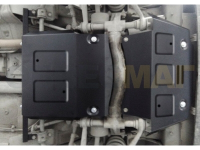 Комплект защиты Автоброня: картер, КПП, передний редуктор, сталь 2 мм для Chevrolet Niva/Niva Travel 2002-2021