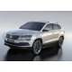 Пороги алюминиевые Rival Premium для Skoda Karoq 2020-2021
