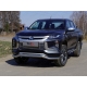 Защита переднего бампера волна 76 мм ТСС для Mitsubishi L200 2019-2021
