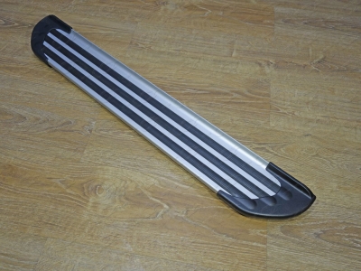 Пороги алюминиевые Slim Line Silver ТСС для Infiniti JX35 2012-2014