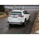 Защита заднего бампера центральная 60 мм ТСС для Toyota RAV4 2015-2019