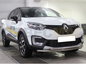 Защита передняя двойная 53-43 мм для Renault Kaptur № RK16_1.1