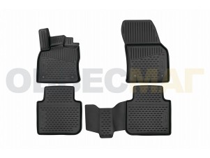 Коврики в салон 3D Format, полиуретан 4 шт (повышенная износостойкость) для Kia Ceed хэтчбэк/универсал