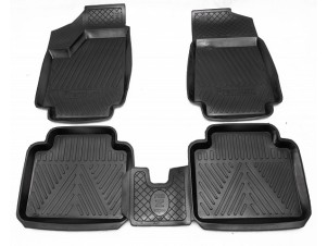 Коврики салона Rezkon Premium резиновые 4 штуки для Нива ВАЗ 2131/4x4 Urban № 1039035200