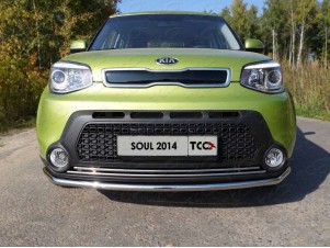 Накладка решётки радиатора нижняя 16 мм для Kia Soul № KIASOUL14-07